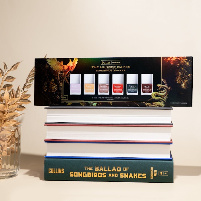 To celebrate the release of The Hunger Games: The Ballad of Songbirds & Snakes, butter LONDON has launched a new 6-piece lacquer kit.