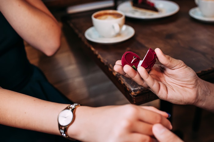 Beauty and wellness marketplace Fresha London analyzed posts tagged #proposal and #engagement across Instagram, TikTok and Pinterest to determine the most common design elements for a proposal manicure.