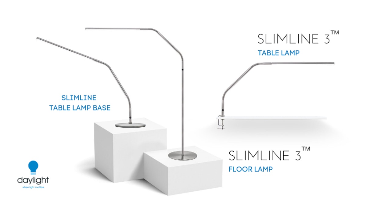 Daylight - Base da tavolo per lampada Slimline