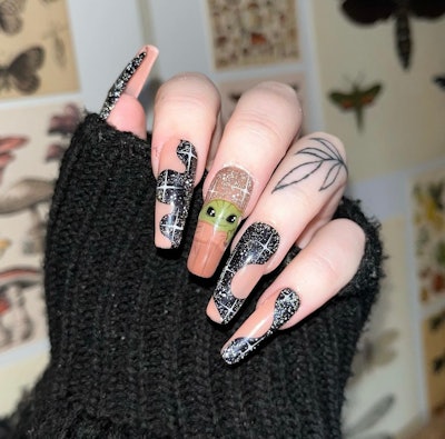 Grogu Star Wars Nail Tutorial Nailpro